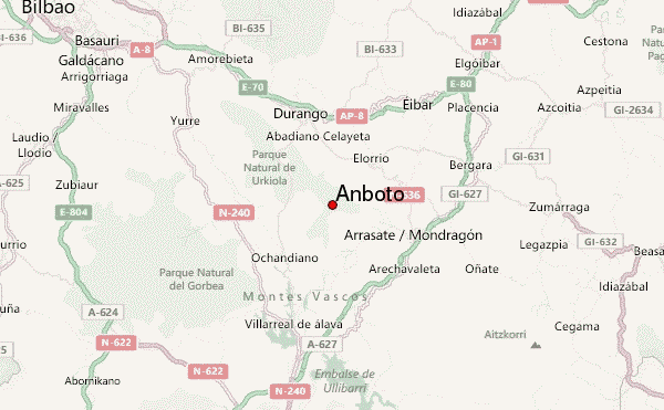 Anboto Location Map