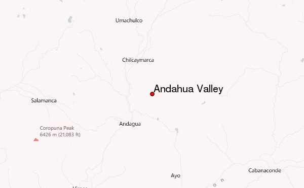 Andahua Valley Location Map