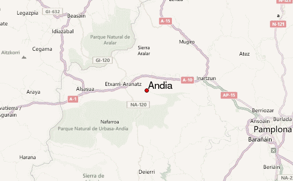 Andia Location Map