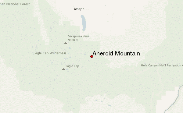 Aneroid Mountain Location Map