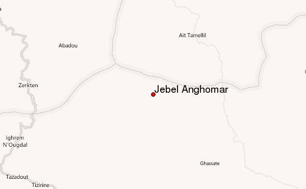 Jebel Anghomar Location Map