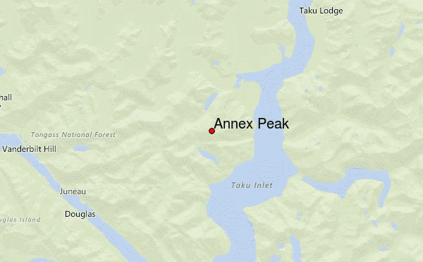 Annex Peak Location Map