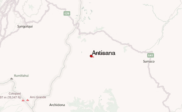 Antisana Location Map