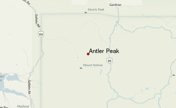 Antler Peak Location Map