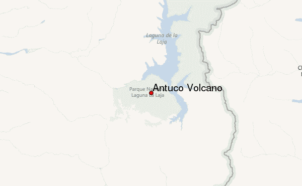 Antuco Volcano Location Map