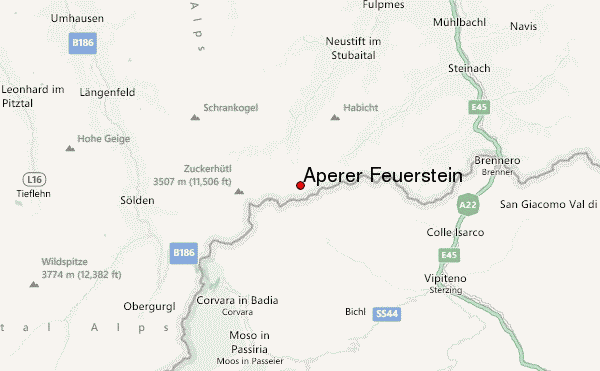 Aperer Feuerstein Location Map