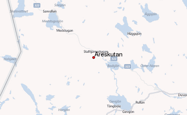 Areskutan Location Map
