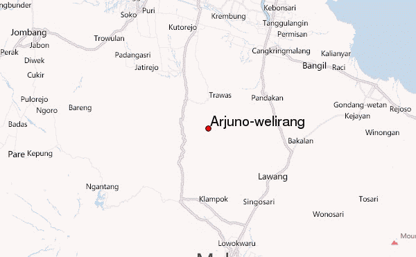 Arjuno-welirang Location Map
