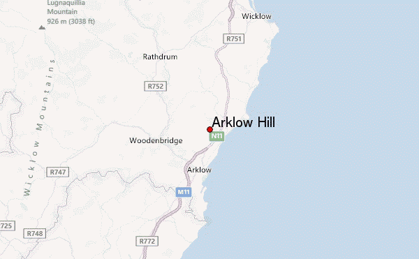 Arklow Hill Location Map