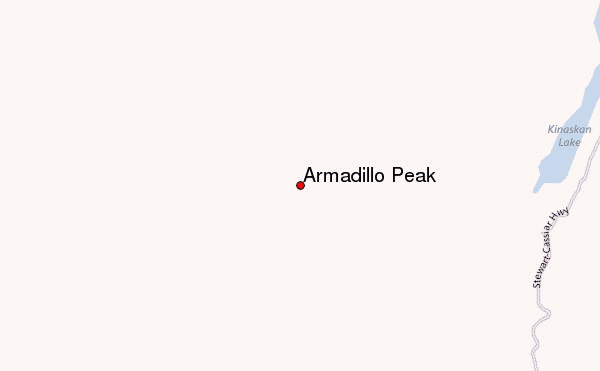 Armadillo Peak Location Map