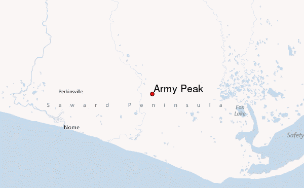 Army Peak Location Map