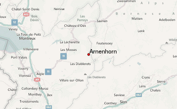 Arnenhorn Location Map