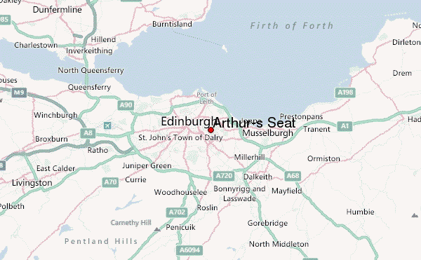Arthur's Seat Location Map