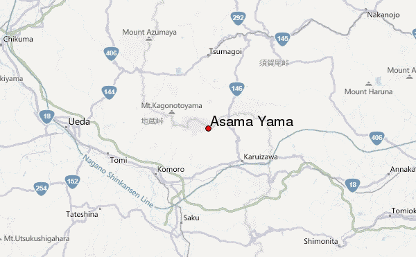 Asama Yama Location Map