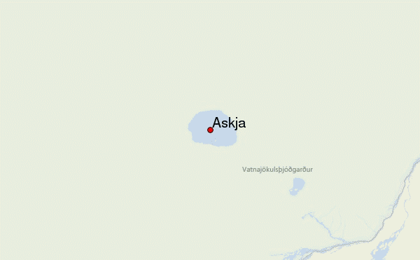 Askja Location Map