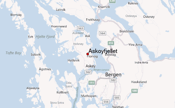 Askøyfjellet Location Map