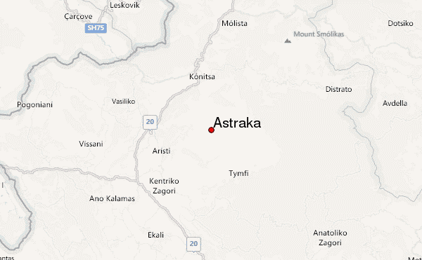 Astraka Location Map