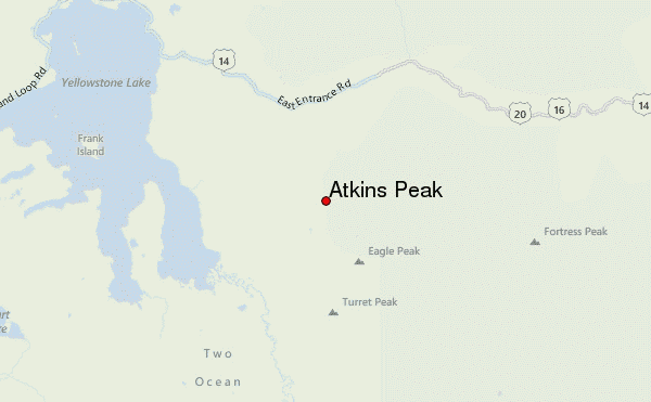 Atkins Peak Location Map