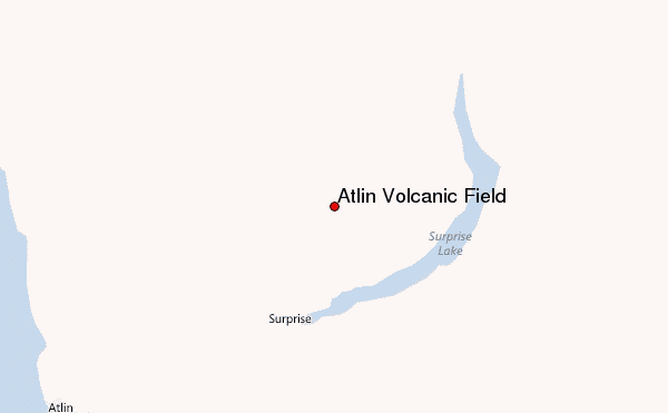 Atlin Volcanic Field Location Map
