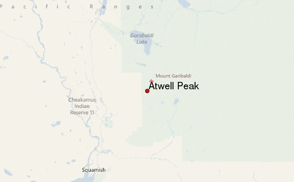 Atwell Peak Location Map