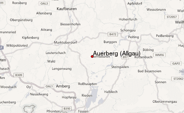 Auerberg (Allgäu) Location Map