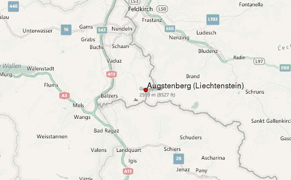 Augstenberg (Liechtenstein) Location Map