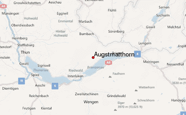 Augstmatthorn Location Map