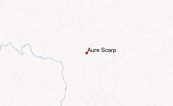 Aure Scarp Location Map