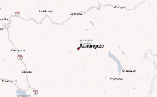 Ausangate Location Map