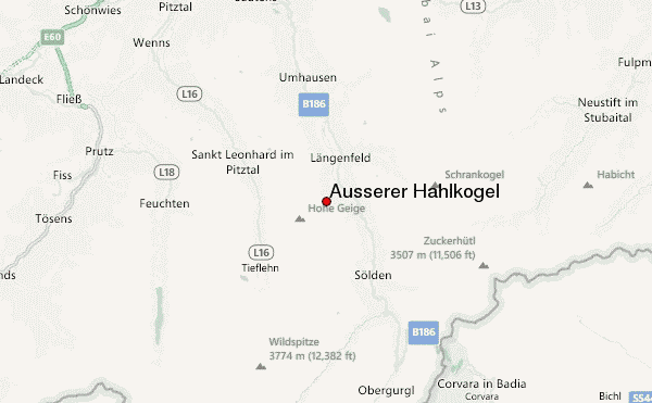 Ausserer Hahlkogel Location Map