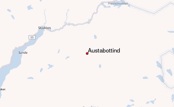 Austabottind Location Map