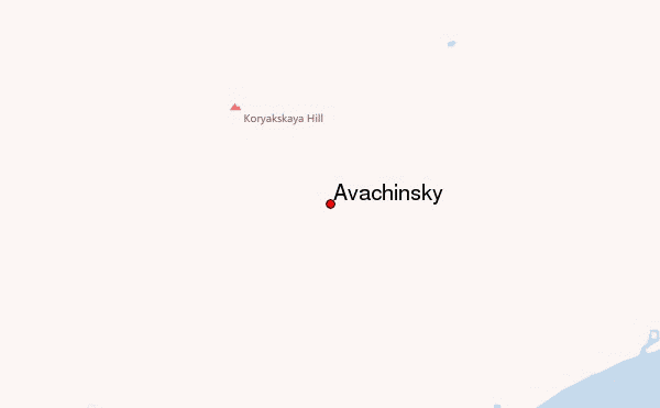 Avachinsky Location Map