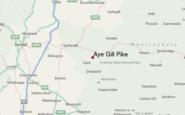Aye Gill Pike Location Map