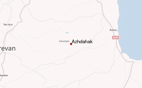 Azhdahak Location Map