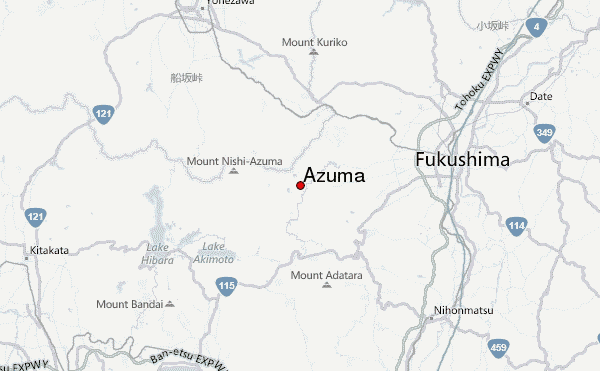 Azuma Location Map