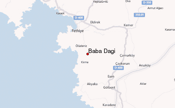 Baba Dagi Location Map