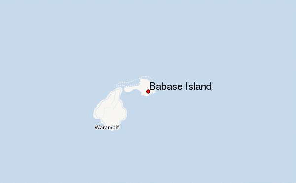 Babase Island Location Map