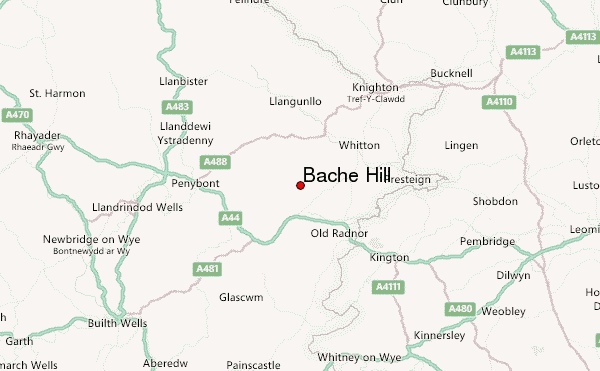 Bache Hill Location Map