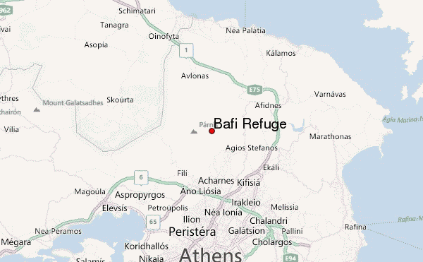 Bafi Refuge Location Map