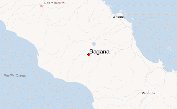 Bagana Location Map