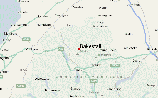 Bakestall Location Map