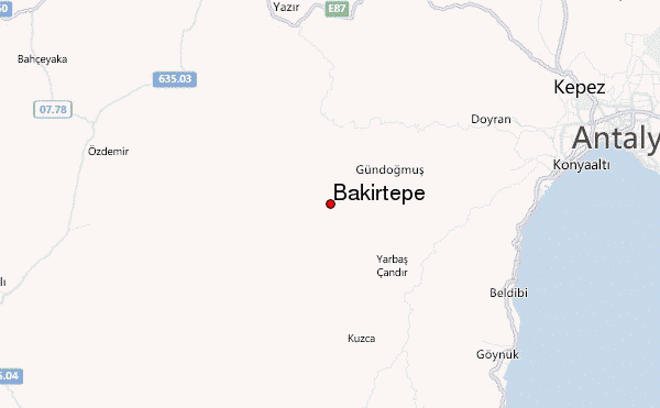 Bakirtepe Location Map