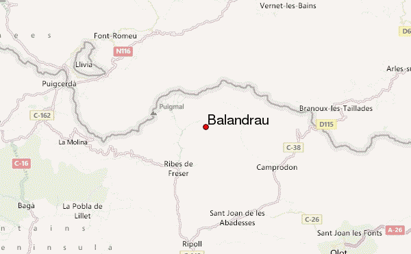 Balandrau Location Map