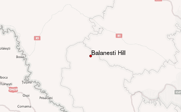 Bălăneşti Hill Location Map