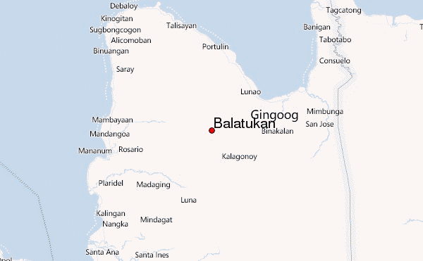 Balatukan Location Map