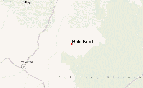Bald Knoll Location Map