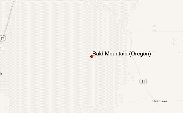Bald Mountain (Oregon) Location Map