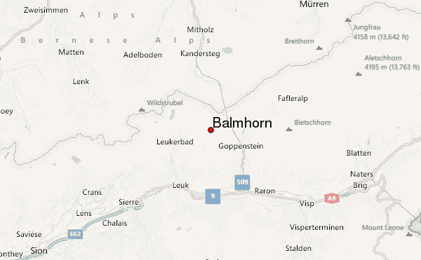 Balmhorn Location Map