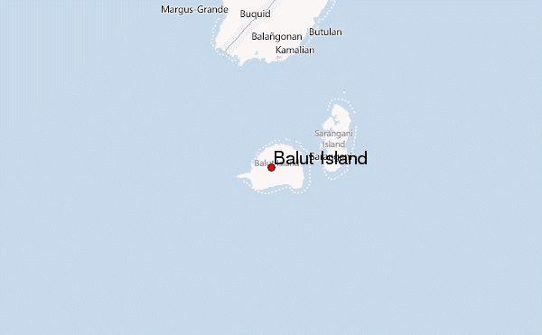 Balut Island Location Map