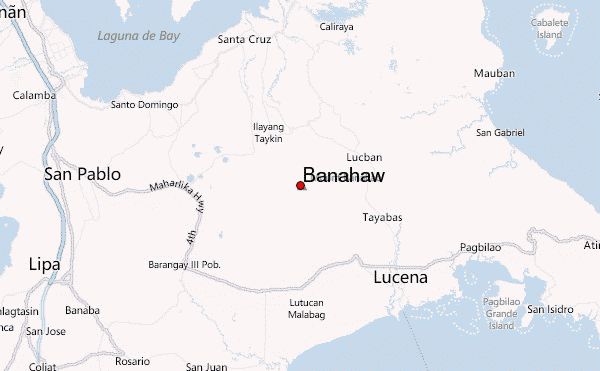 Banahaw Location Map